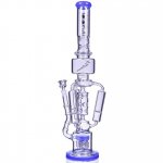 The Imperial Lookah 23" Sprinkler Perc to Triple Honeycomb Chamber Bong Milky Blue New