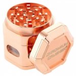 Hexathorn Chromium Crusher Dual Four Part Grinder Rose Gold New