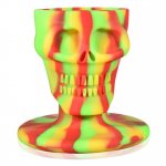 Skull Face - 12" Silicone Bong. New