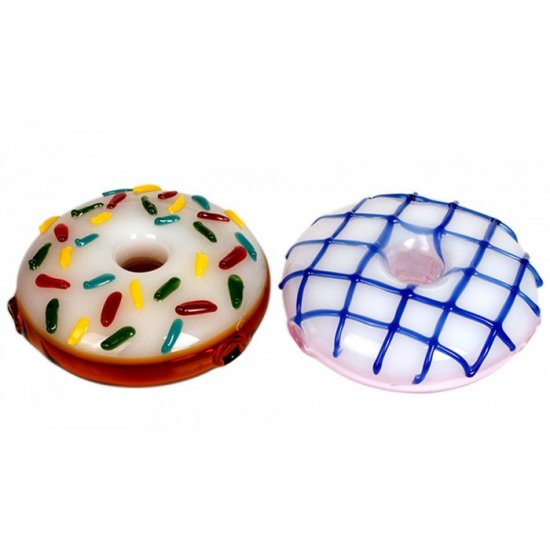 The Simpson\'s Pipe - 3.5\" Donut Glass Hand Pipe - Yummy Hand Pipe New