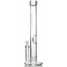 Grav 20" Extra Large Straight Base Water Pipe Clear Accents New
