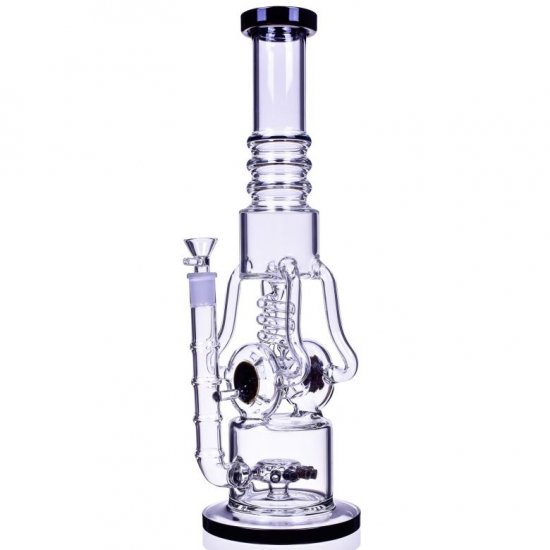 Rodimus Prime 17\" Sprinkler Perc to Coil Perc 4-Arm Recycler Bong New