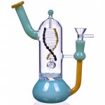 Aquaman's Pipe 8.5" Rotating DNA Perc New