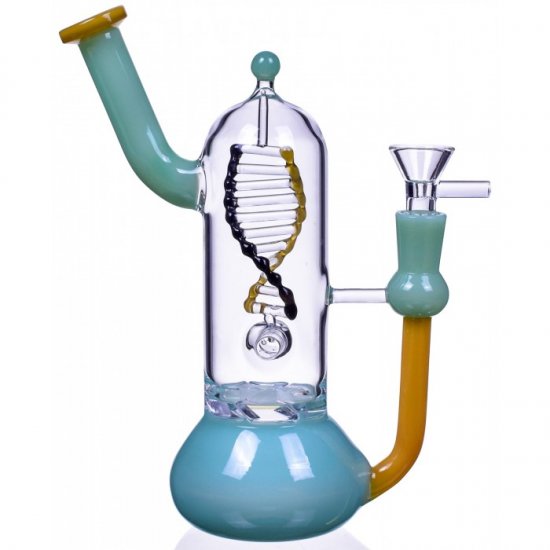 Aquaman\'s Pipe 8.5\" Rotating DNA Perc New