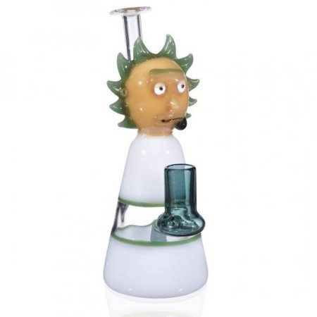 Rick And Morty Built In Bubbler oil Rig Bong Drastic Loww Price $ 39.99 New