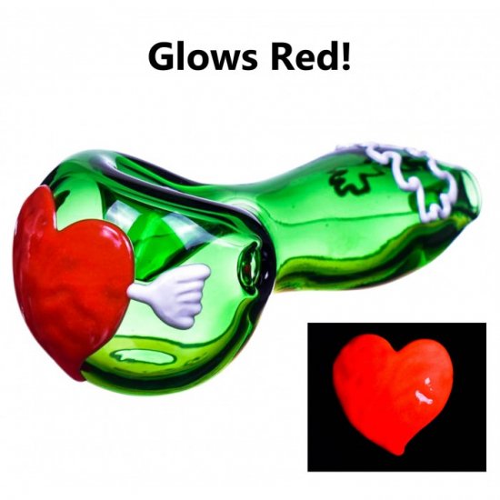 The Power Of Love - 3\" Glow In The Dark Heart New
