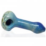The Tide Pool - 4.5 Blue Hand Pipe with a Bubble-like Design New