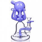 Dr. Otto Octavius Lookah 9" Showerhead Perc Bong Milky Blue New