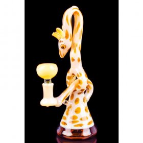 9" Giraffe Bong Glass Bubbler New