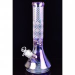 Stereo Night 14" Chameleon Sandblasted Beaker Base Bong Pink New