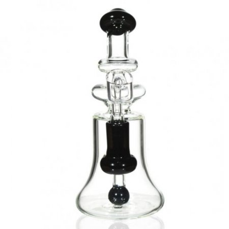 The Clarity Bong 8 High Quality Water Pipe with Ball Shaped Perc Black New