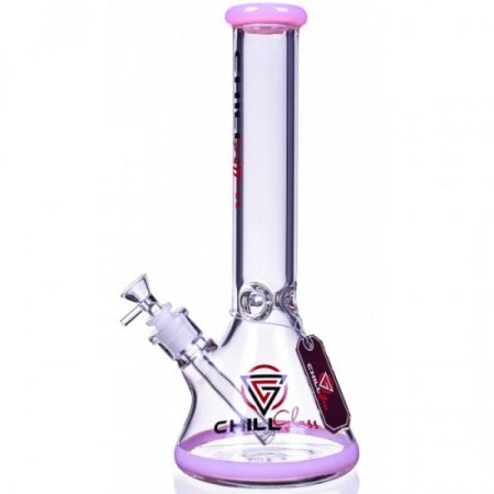 The Empire Chill Glass 14" Beaker Base Bong Pink New