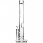 Grav 20" Extra Large Straight Base Water Pipe Clear Accents New
