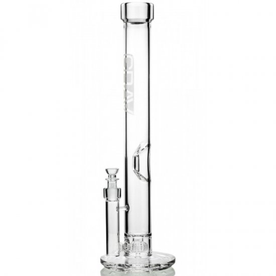 Grav 20\" Extra Large Straight Base Water Pipe Clear Accents New