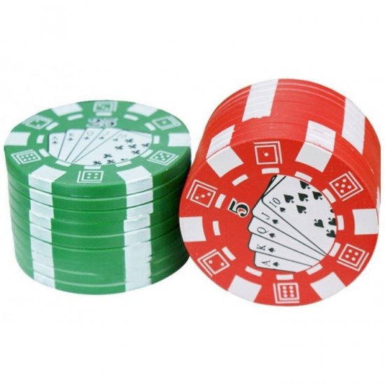 Razz 1.5\" Poker Chip Two Part Grinder 38MM New