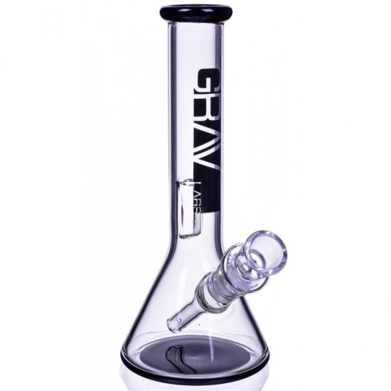 GRAV 8\" Small Simple Clear Beaker Base Smoking Bong Water Pipe New
