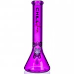 The Fuchsia Chill Glass 15" Thick Beaker Base Bong Hot Pink New