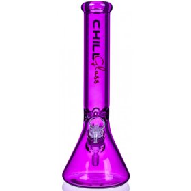 The Fuchsia Chill Glass 15" Thick Beaker Base Bong Hot Pink New