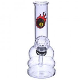 5.25" Flaming 8 Ball Mini Water Pipe Buy One Get One Free!! New