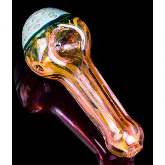 5\" Flames of Golden Swirls - Golden Fumed New