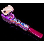 5" Colorful Wooden Pipe w/ Mouth Piece and Swivel Lid Buy One Get One Free New
