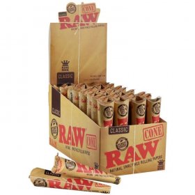 Raw Classic King Pre-Rolled Cones (32-Pack) New
