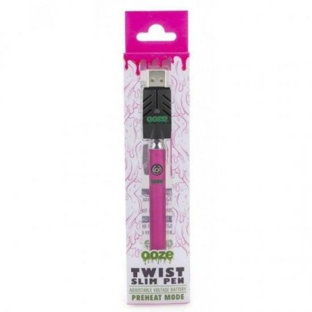 OOZE SLIM TOUCHLESS 280mAh BATTERY WITH USB CHARGER - Pink New