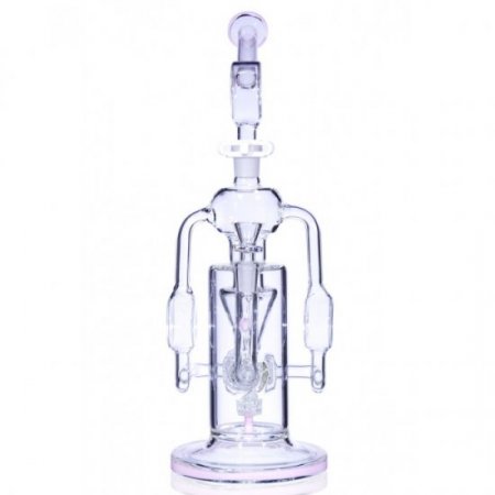 Steam Engine Recycler 13 Stereo Matrix Perc with Cyclone Funnel Pink New