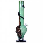 16" Dicro Snake Wrap Around Skull Green New