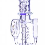 Smoke Reviver Lookah 18" Coil Perc To Sprinkler Perc Bong Purple New