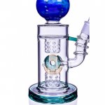 Sky's High 16" Spherical Ball Work Dual Swiss Donut Perc Bong New