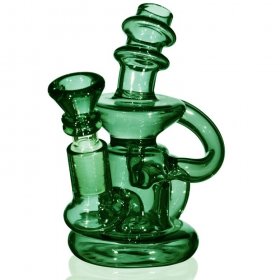 The Silver Surfer 5 Mini Water Recycler Bubbler Green New