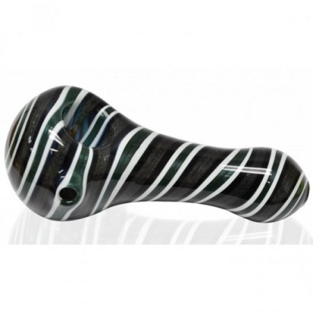 Twilight Zoned - 4 Black, Gray, Green, and White Hand Pipe New