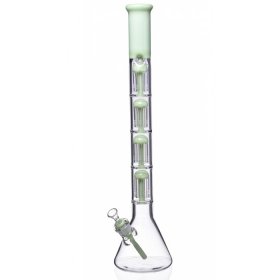2 foot bong Quad Tree Perc Bong with A Matching Down Stem and A Bowl New Green New