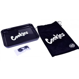 GLOWTRAY X COOKIES LED ROLLING TRAY Black New