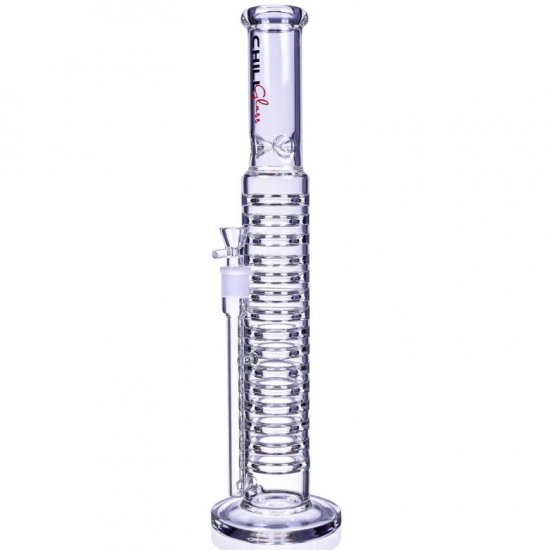 The Invasion Chill Glass 19\" Straight Infinite Disc Bong New