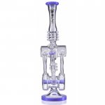The Hosnian Relic -16" Lookah Bong with inline Perc Recycler Purple New