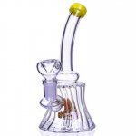 Candy Cane Tilted Neck WigWag Bong New