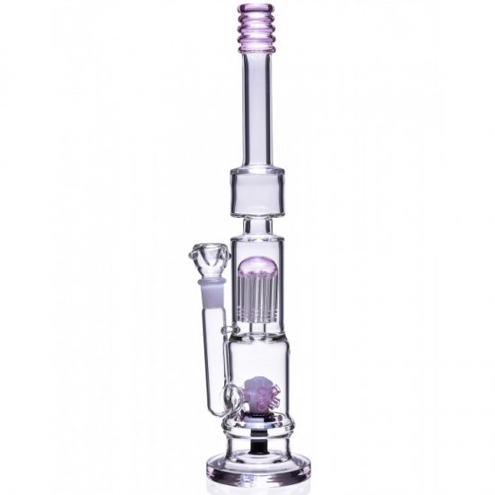 17\" Inch Large Sprinkler to Tree Perc Bong Glass Water Pipe Pink New