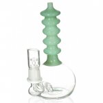 The Portable Lava Tube Mini Oil Dab Rig with Oil Dome and Nail and Dry Herb Bowl Green New
