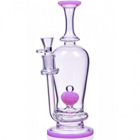 The Royal Vase 11" Specialty Percolator Cylinder Base Bong Pink New
