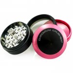 Mighty Morphin Pink Ranger - Chromium Crusher - Convex Cap Dual Four-Part Grinder - 62MM - Pink New