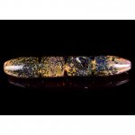 The Wormhole - 6 Golden Sea Frit Work Steamroller Glass Hand Pipe New