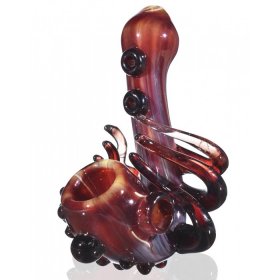 Fiery Octopus 5" Sherlock Glass Hand pipe New