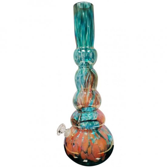 Smoke Freedom 16\" Tall Sleek And Shiny Glass Smoking Bong New