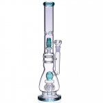 20" Inch Sprinkler Perc to Matrix Perc Bong Glass Water Pipe 14mm Male Dry Herb Bowl Assorted Colors New