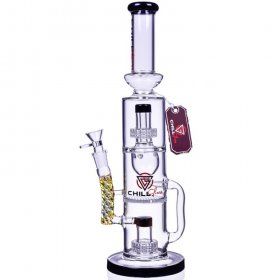 The Majestic Chill Glass 16" Multi Perc Recycler Bong New
