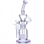 The Professor 12 Recycler with Inline Matrix Percolator Girly Bong Pink New