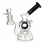 The Ray Gun 7 Hollow Cylinder Dab Rig Recycler Assorted Colors New