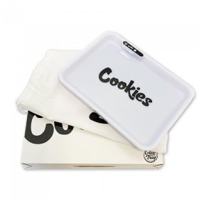 Glowtray X Cookies LED Rolling Tray White New